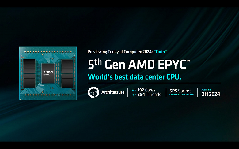 AMD приходится сравнивать монструозные 128-ядерные CPU Epyc с 64-ядерными Intel, потому что большего вторая не предлагает. Представлены Epyc поколения Turin